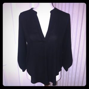 NWOT Sexy Black 3/4 Sleeve Blouse